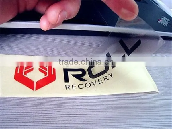 Waterproof customized bottle PET transparent label
