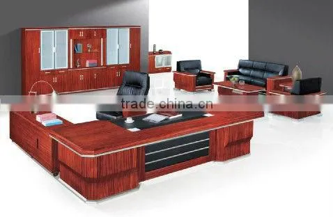 reliable Chinese suppliers elegant wood furniture/ L-shape office desk09A-1