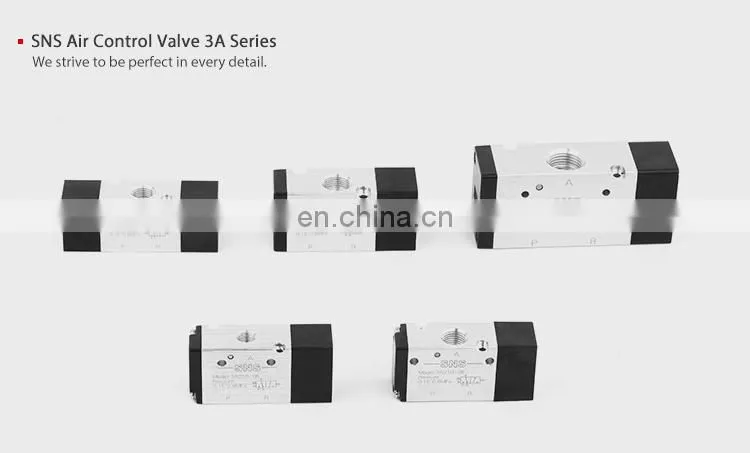 SNS 3A series two-position three-way industrial solenoid pneumatic air exterior control valve