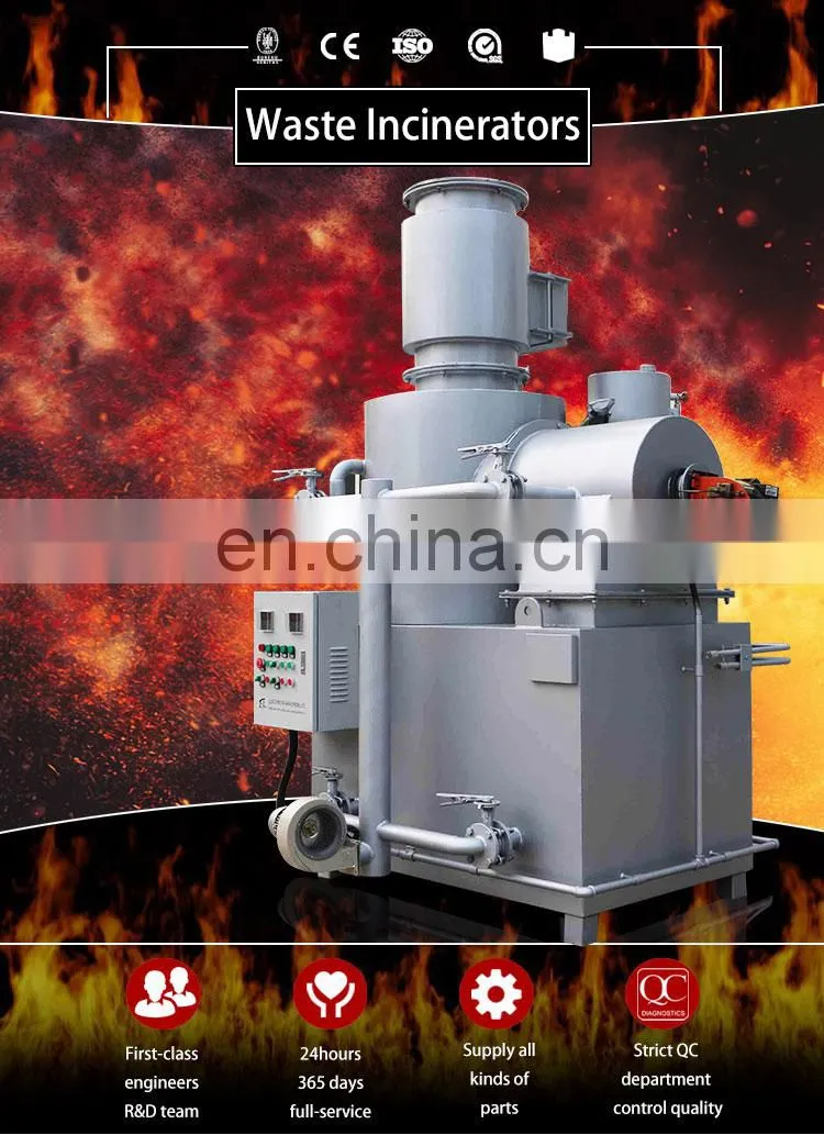 Shuliy industrial food waste gas residential incinerator mobile incinerator waste