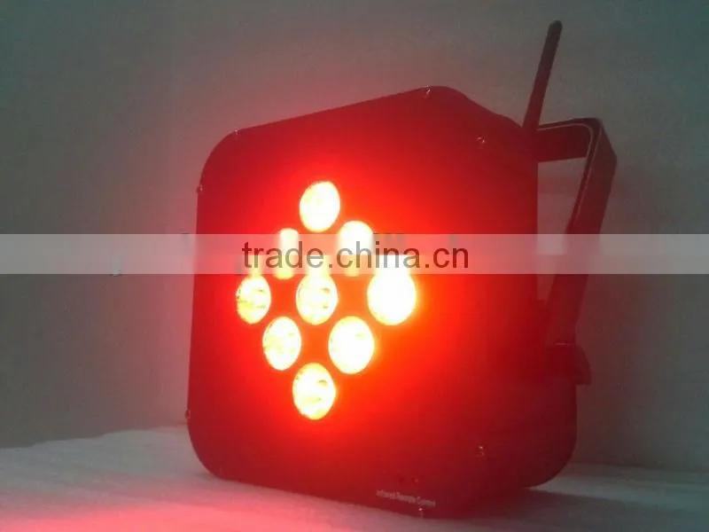 american dj led par lights with wieless battery 9pcs*10w rgbw battery christmas lights