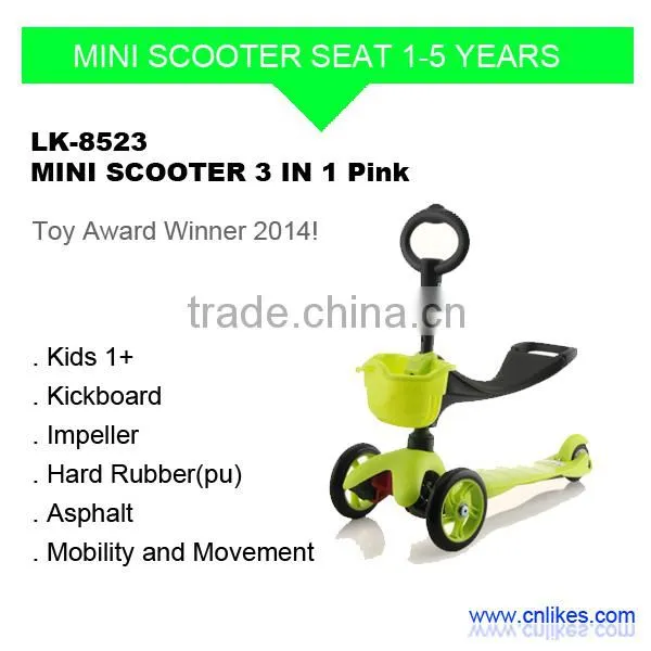 mini wholesale kick 3 in 1 scooter