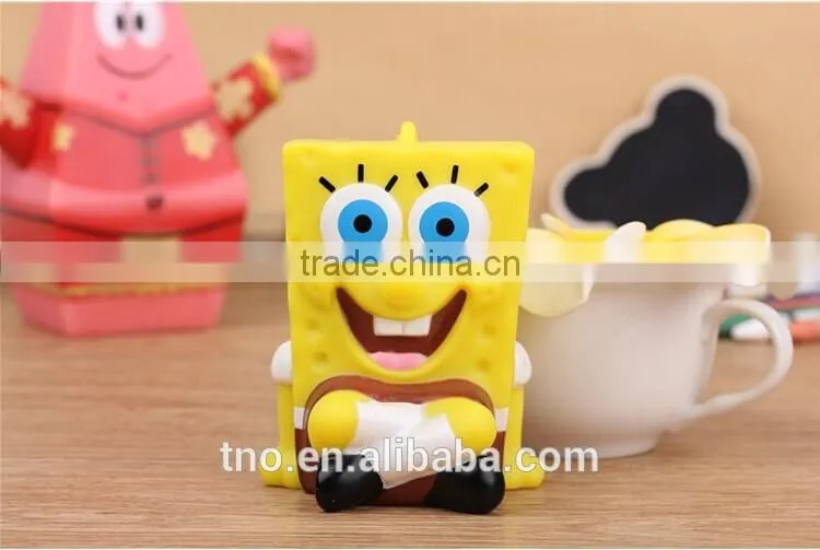 wholesale cartoon SpongeBob mobile power bank 2600mah