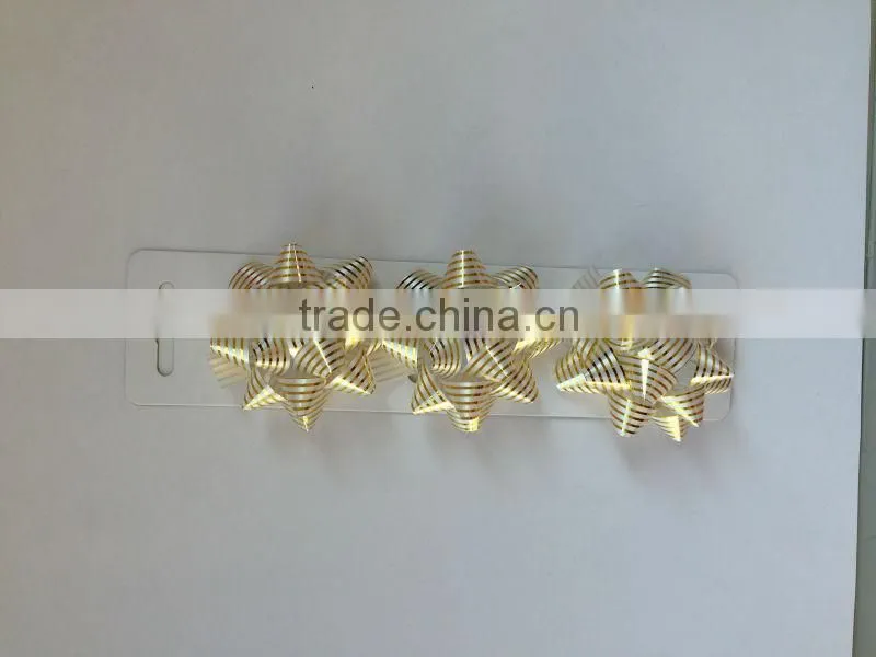 PP ribbon gift decoration packing christamas promotional star bow