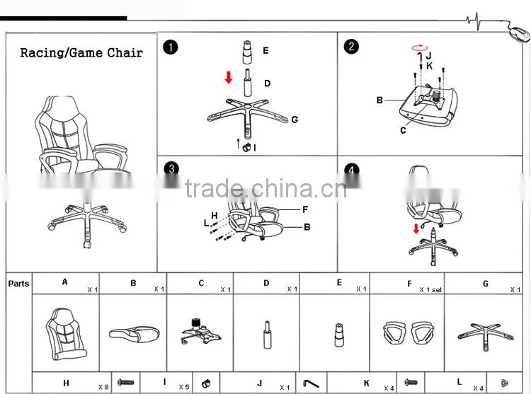 Lift swivel functional office chair design