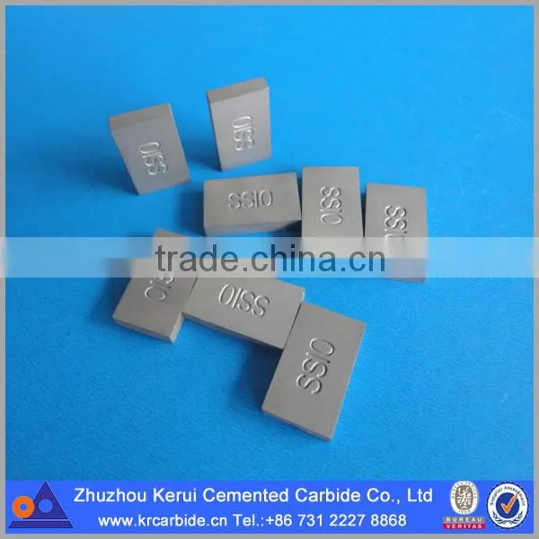 Stone cutting tools tungsten carbide insert SS10 from Zhuzhou manufacturer at lower cost