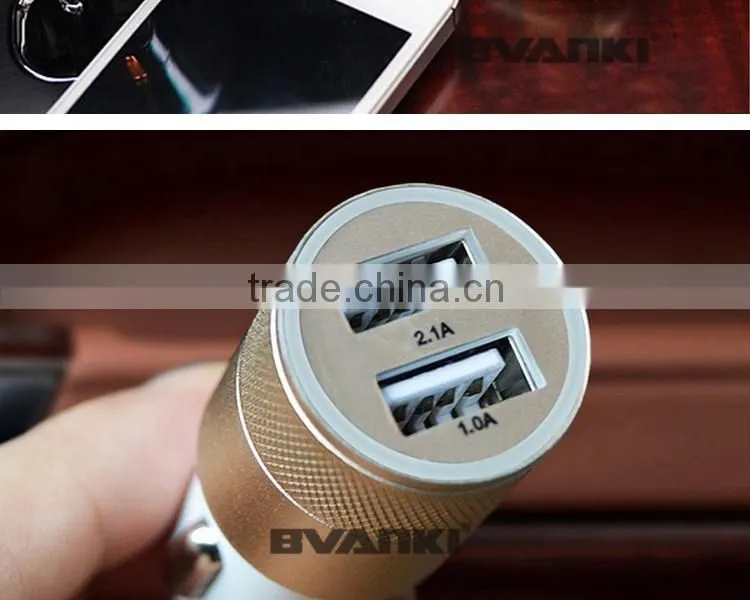 2016 New wholesale alibaba with high quality IC protecting vehicle automobile DC adapter 2 USB car charger bulk buy from china