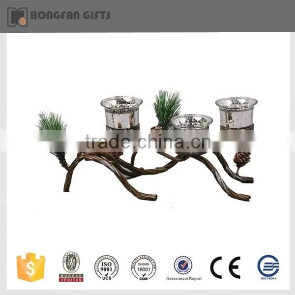 new design Christmas metal candle holder