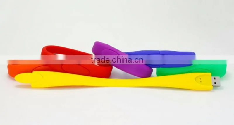 bracelet usb stick with customizing colours imprint