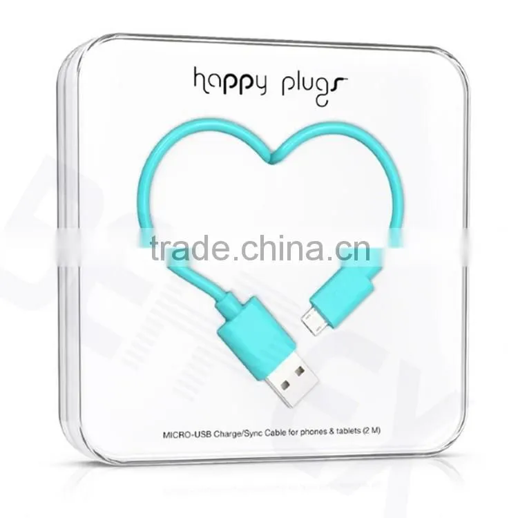 Happy Plug Design Micro USB Data Chargeer Male for Samsung