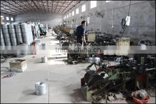 galvanized steel barbed wire