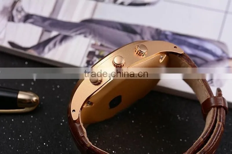 2016 Hot Selling MTK6572 1.4 " IPS 3G GPS WiFi Bluetooth Android 4.4 K18 Smart Watch