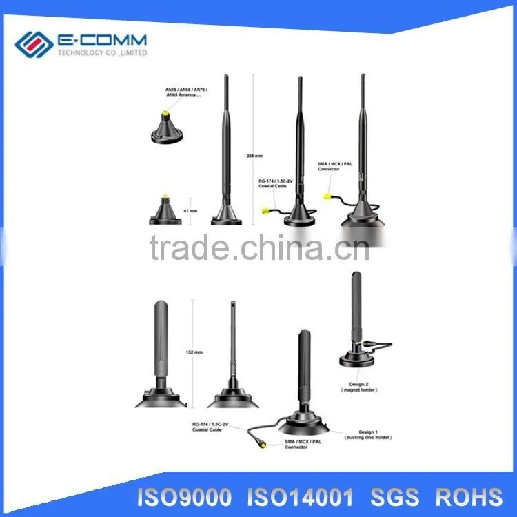 3G Antenna 5dBi 800/850/900/1800/1900/2170 MHZ Magnetic Base 3M Extension Cable SMA male