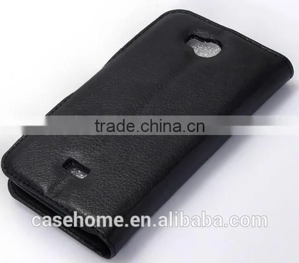 Lichi Pattern PU Leather Flip Cover for French Wiko IGGY Phone Case