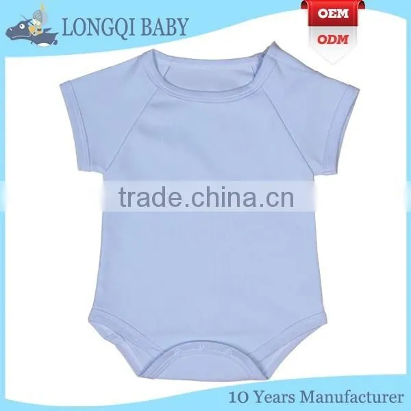 PF-MS-090 solid color romper baby grows 100% cotton