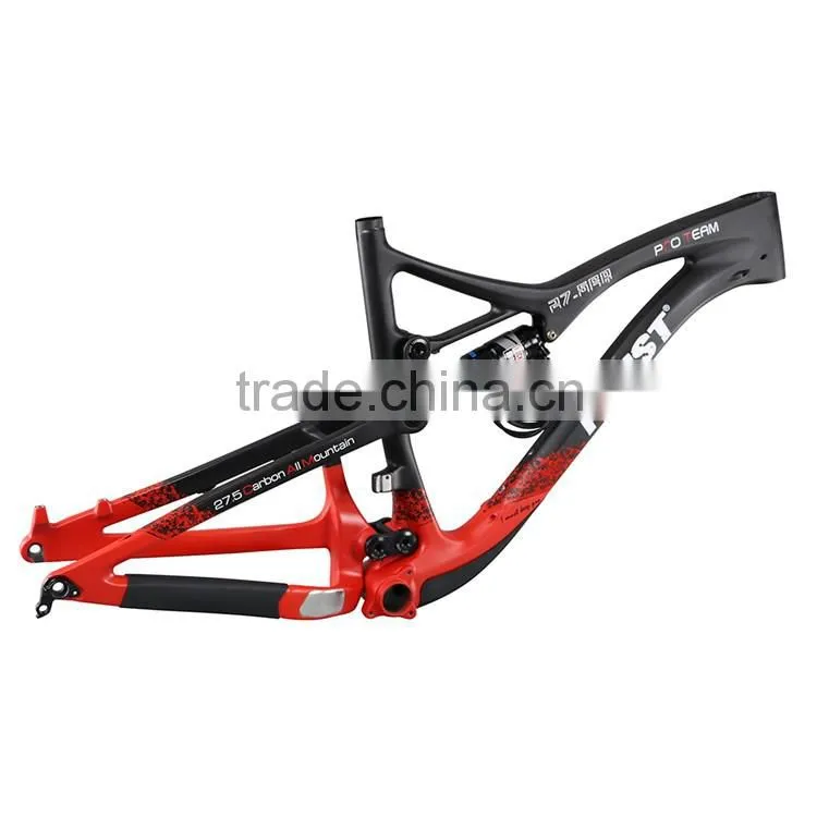 2016 custom painting enduro bicycle 27.5er full suspension all mountain frame