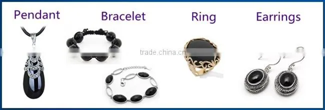 Chinese Wholesale Black Onyx Semi Precious Gemstones Beads