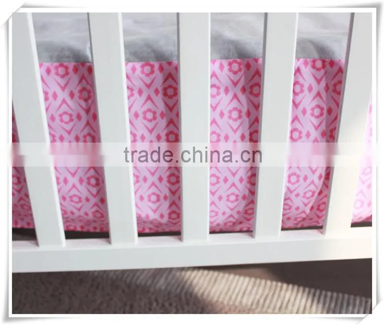 sweet zoo girls crib bedding set dust ruffle set from professional manufacturer