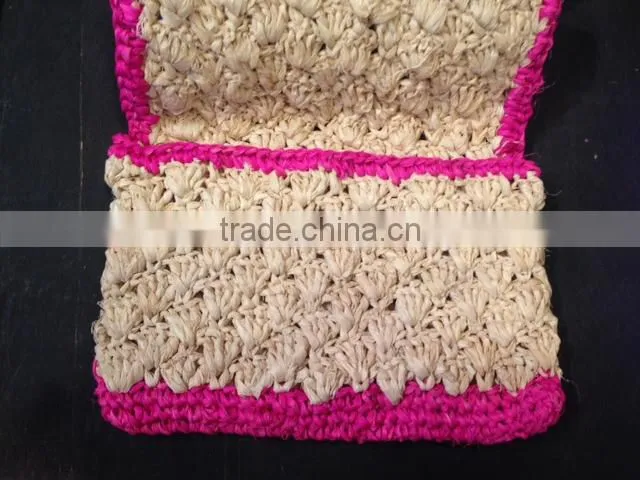 Thailand handmade soft straw bag fashionable and unique clutch