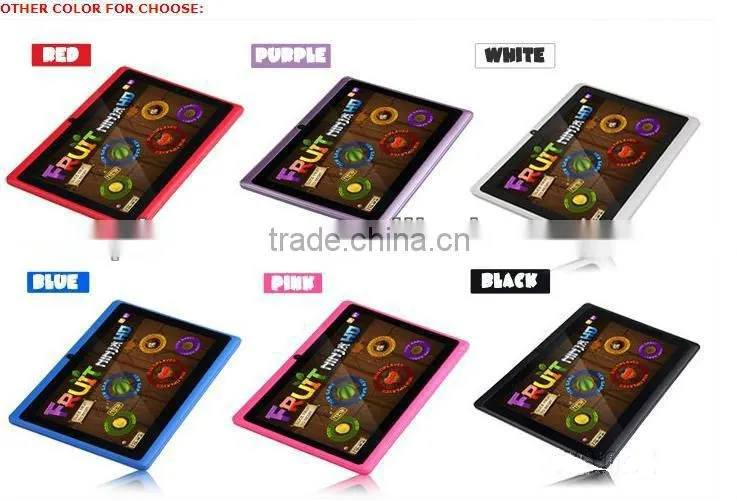 New design 7 inch Allwinner A13 Q88 tablet pc google andriod 4.0