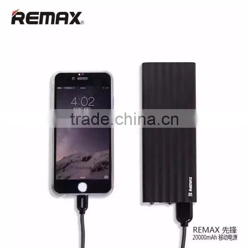 Remax Dual USB Ports Power Bank For Mobile Phone Vanguard Series 20000mAh LED Light Battery Power Bank For Mobile Phone TB-0350