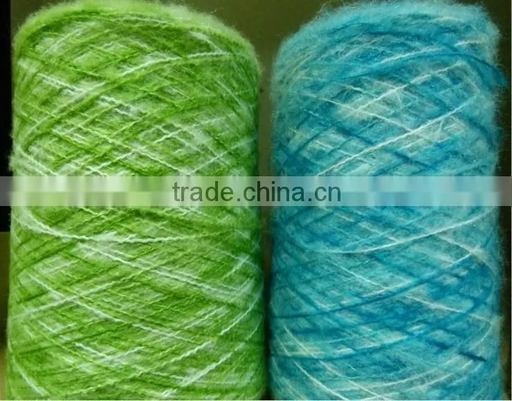 wool/acryic section dyed mohair fancy yarn for Hand Knititng Scraves