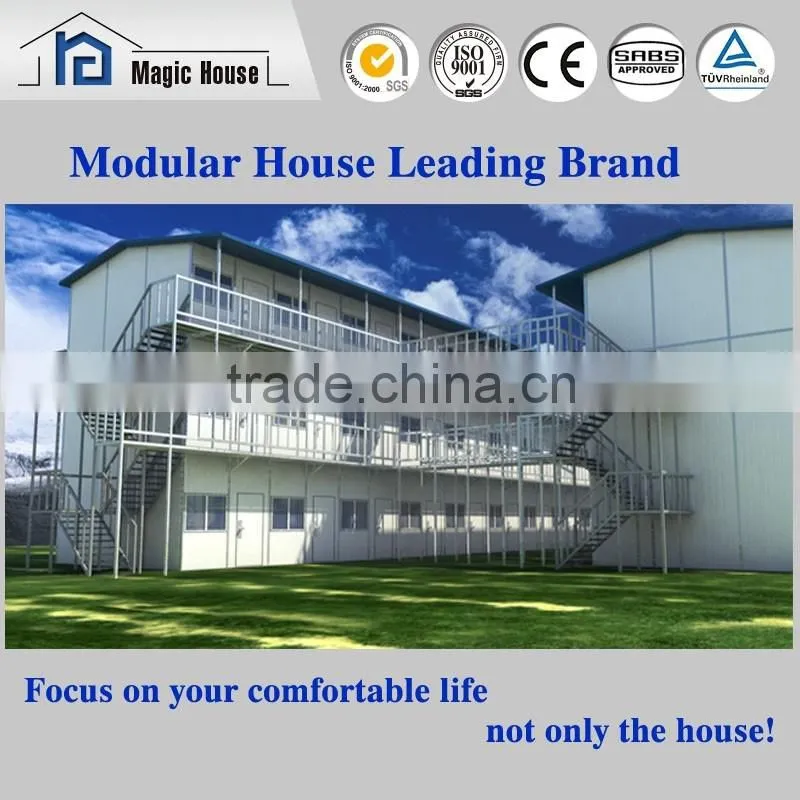 Fast Assembling construction site labor dormitory light steel prefab temporary room