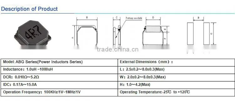 China supplier NR5020 4r7 Power Indcutor Coil