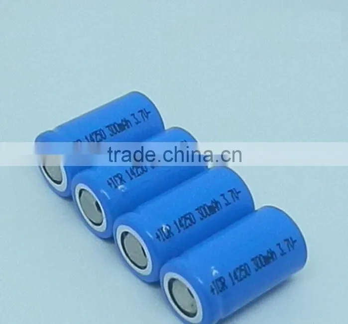 14250 300mAh li-ion battery 3.7v