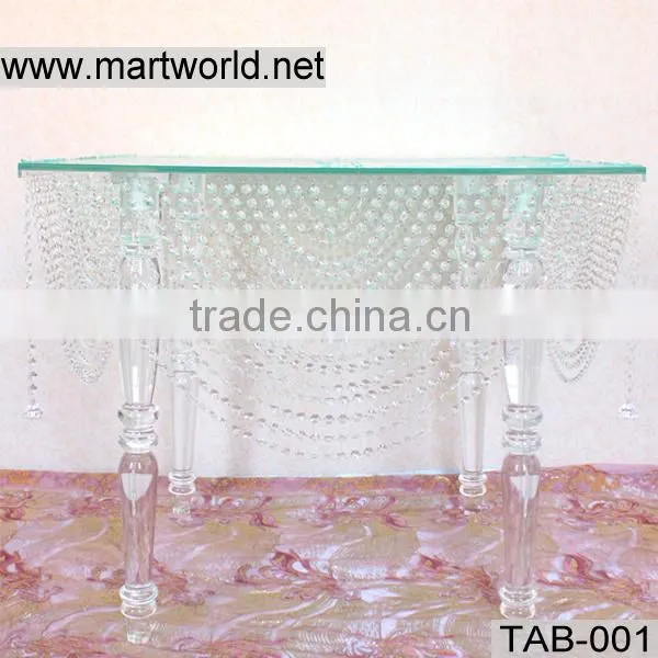 Wedding table acrylic crystal wedding table for wedding decoration party home&hotel decoration(TAB-001)