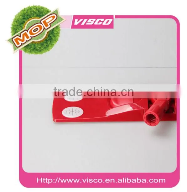 quickly dry micro fiber and ABS flat 45 cm lobby mop with ss telescopic pole