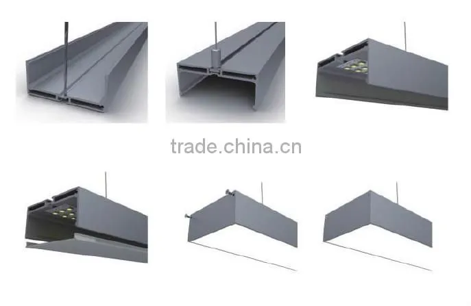 75mm*32mm aluminum profile led light rigid bar