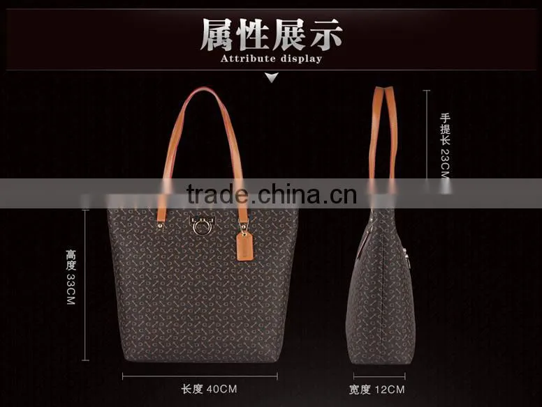 china good Quality Leather Pu Shoulder Hand Bag Women walker tote bag