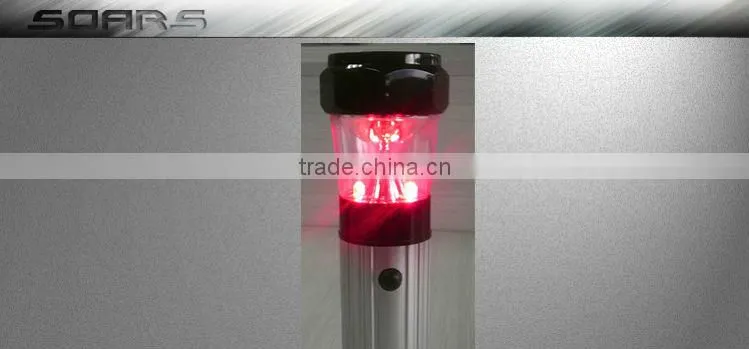 Camping lantern emergency 2 red led +9 staw hat led light flashlight multifunctional magnet