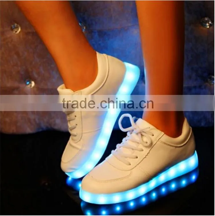 waterproof adult fashion led shoes strip flashing led shoes