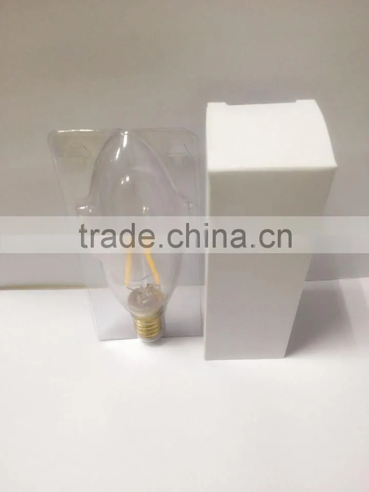 360D DGREE LED LIGHTS FILAMENT CANDLE BULB LIGHTING FROSTED COVER SHELL