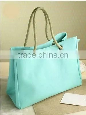 country style canvas handbags big durable shopping bags dual use