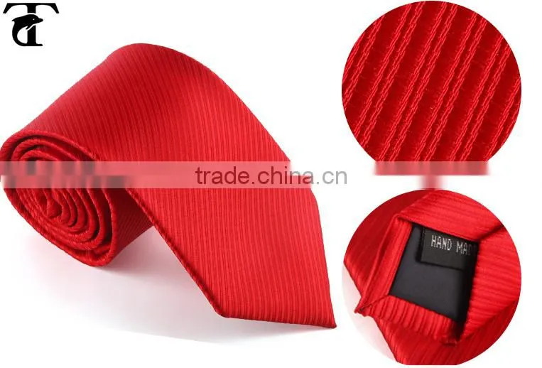 fashion printing design weddiing tie red party necktie for mens