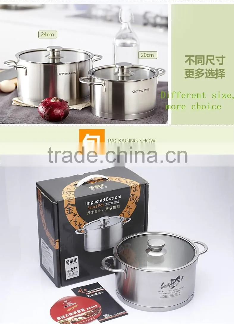 Elegant sandwich induction cookware