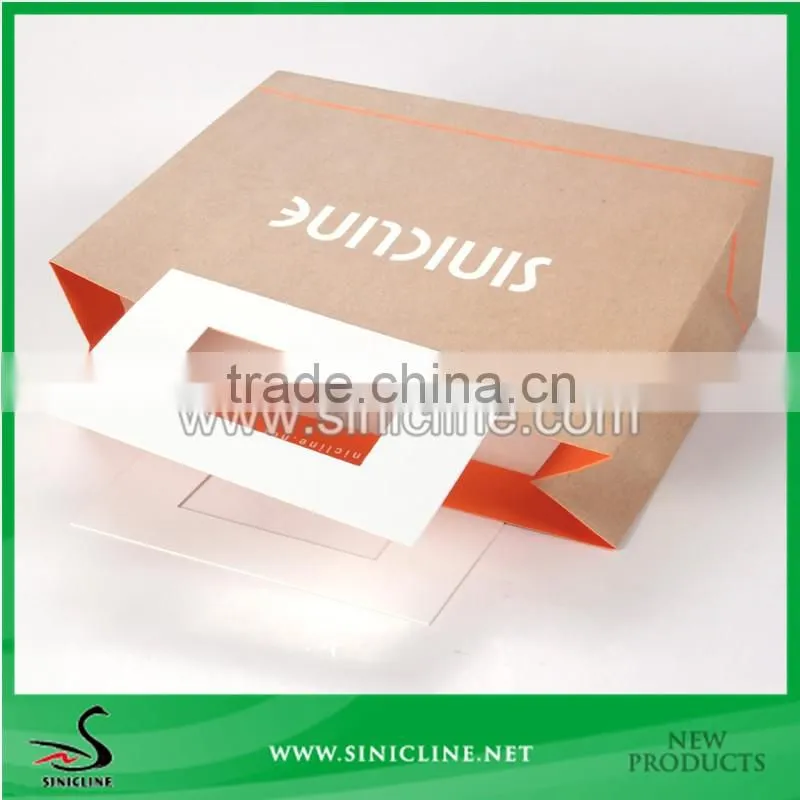 Sinicline Special Handle Design Printed Kraft Bags Factory