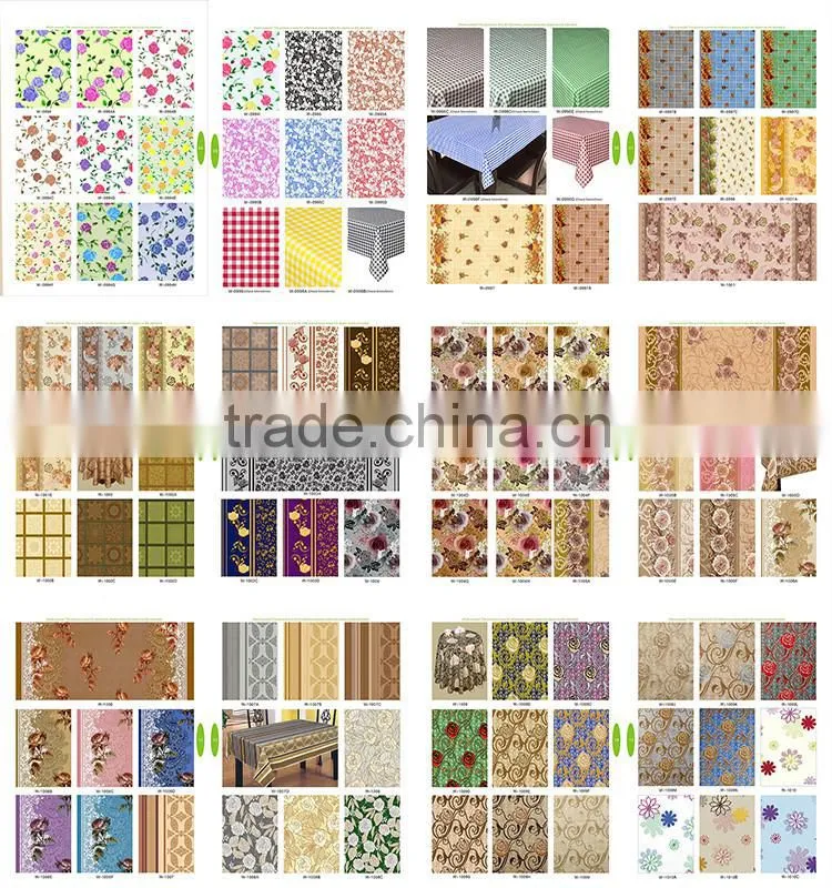 PVC compound non-woven fabric tablecloth in roll
