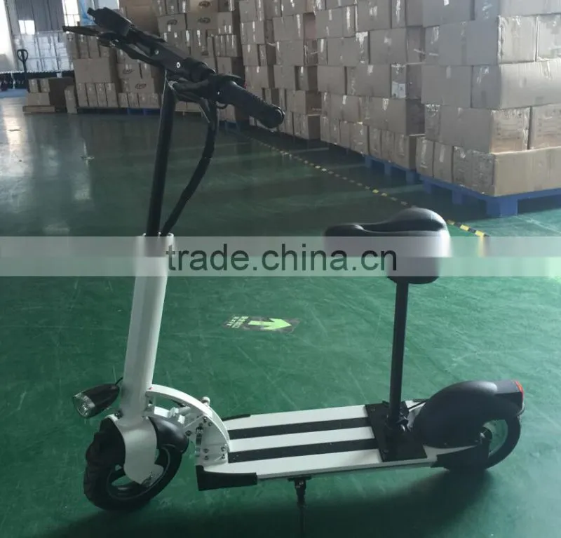 36V350W Electric Scooter with LED lights / Seat Motorized Kick Mobility Scooter CE / Rohs / FCC Approved