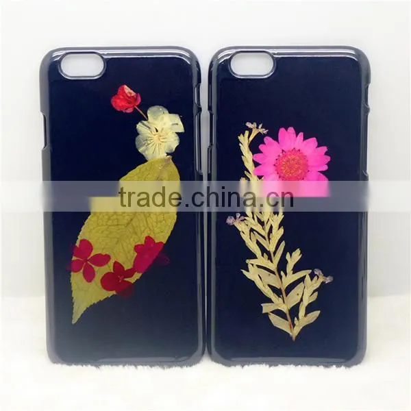 3D DIY custom Flower phone case for iphone 6, flower grass flip phone case, flower leaf phone cover for iphone