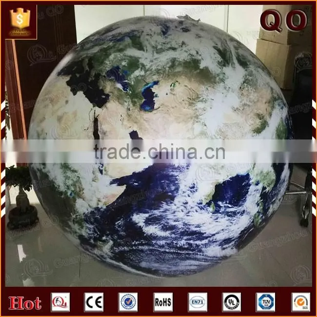 New products ground party balloon inflatable led light globe balloon with rope