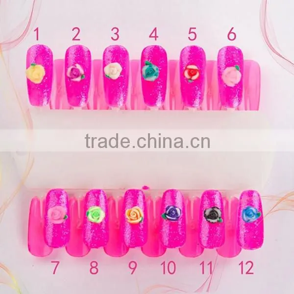 Wholesale 2015 Polymer Clay 3D Nail Art Flower