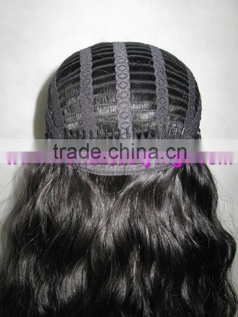 real human remy hair 3/4 half lace wig