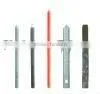 flat steel stake or nail stake