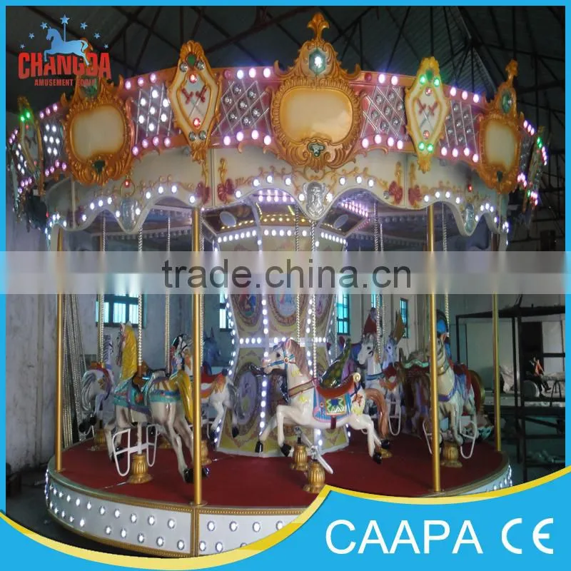 carousel ride with trailer!amusement park carousel rides with trailer