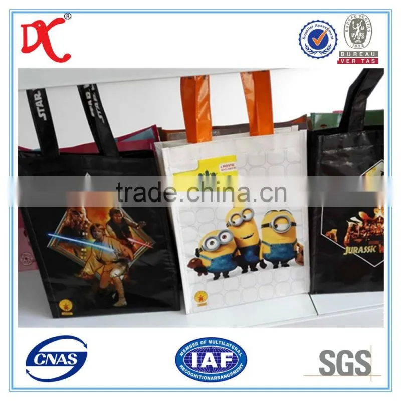 non woven packing plastic bag for clothes shopping shoes carry bag