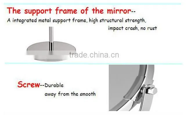 Hanging rotatable mirror round double side makeup mirror
